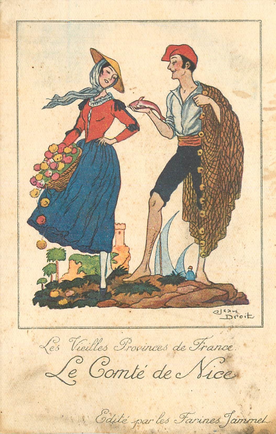 CPA Les Vicilles Provinces de France Le Comte de Nice  Farines Jammets