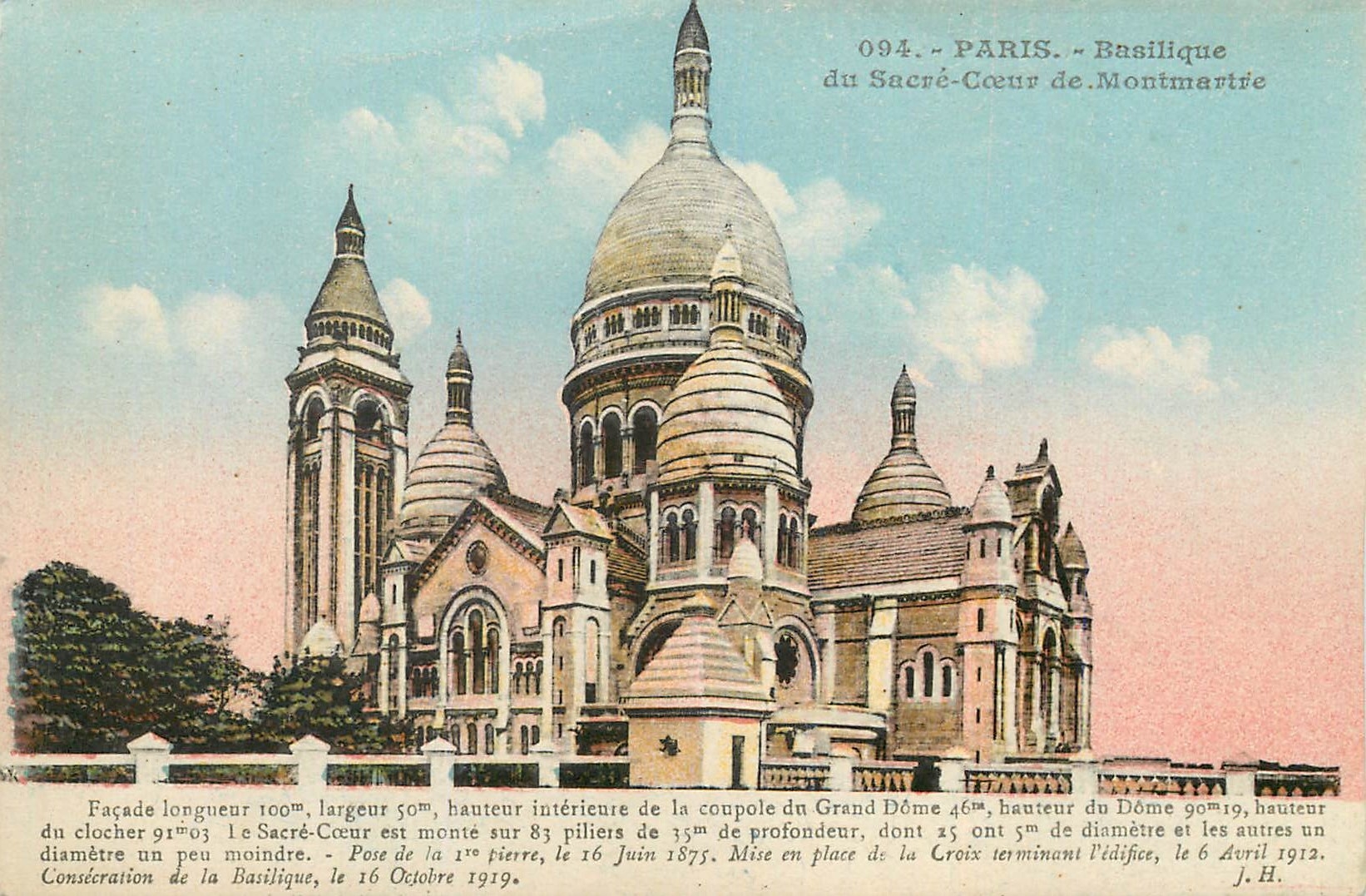 CPA Paris Basilique du Sacre Cour de Montmartre 