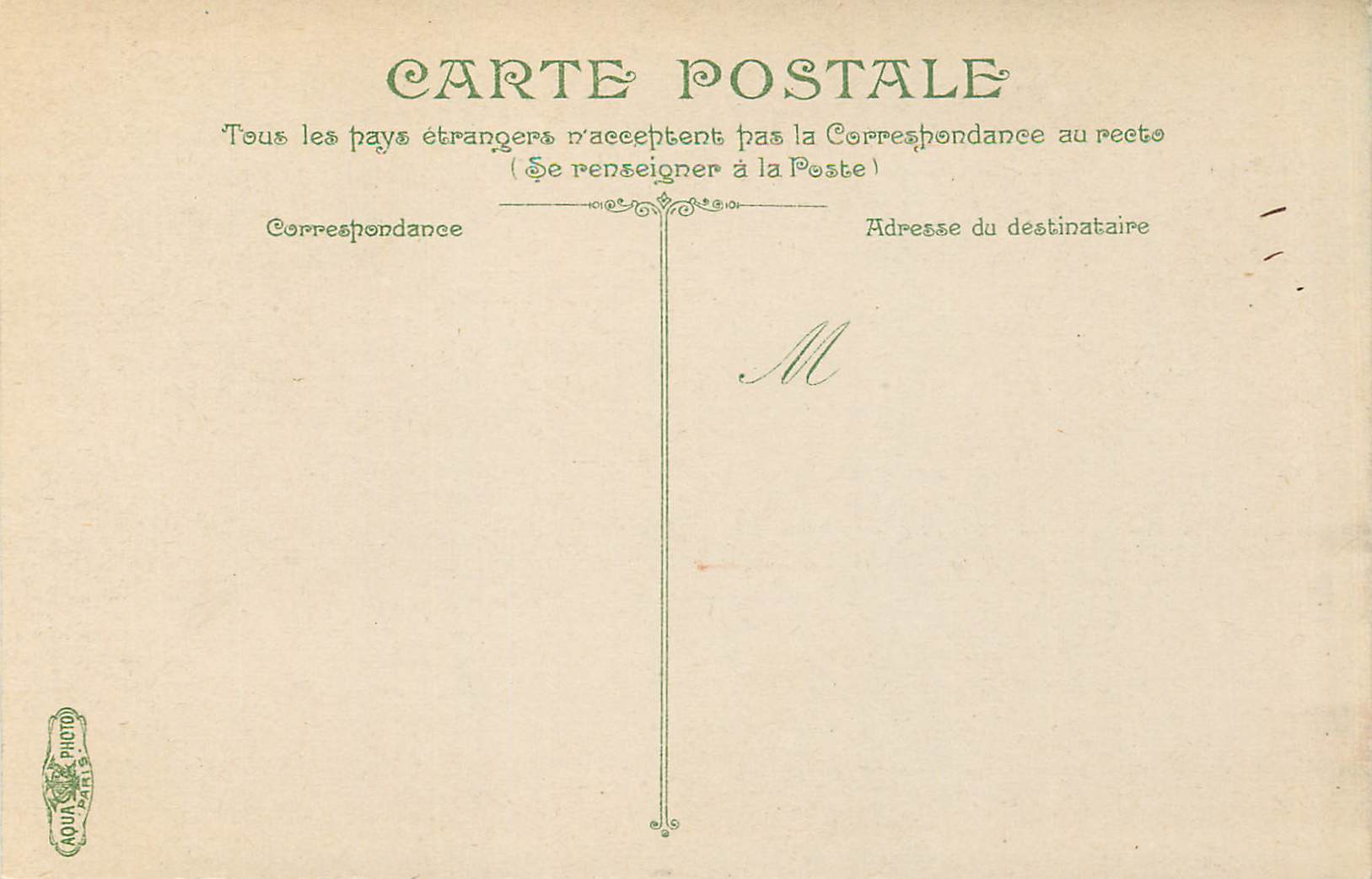 CPA Cette Theatre Municipal  — Back