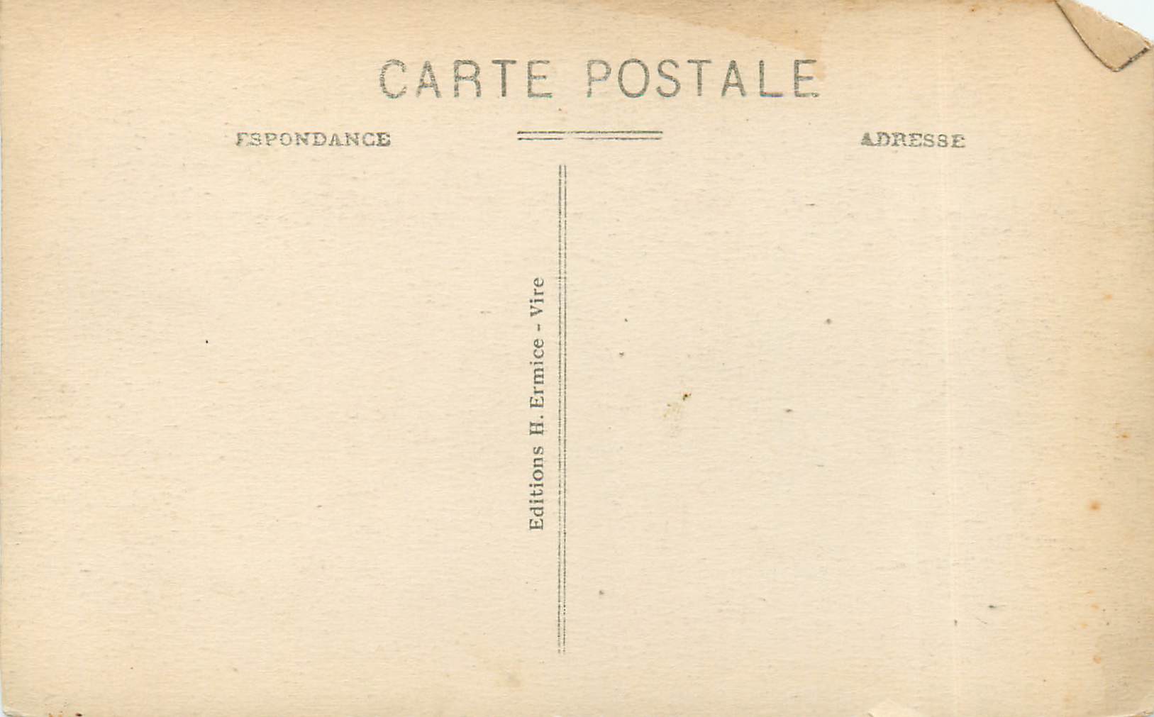 CPA Notre Normandie La Petite Fermiere Folklore — Back