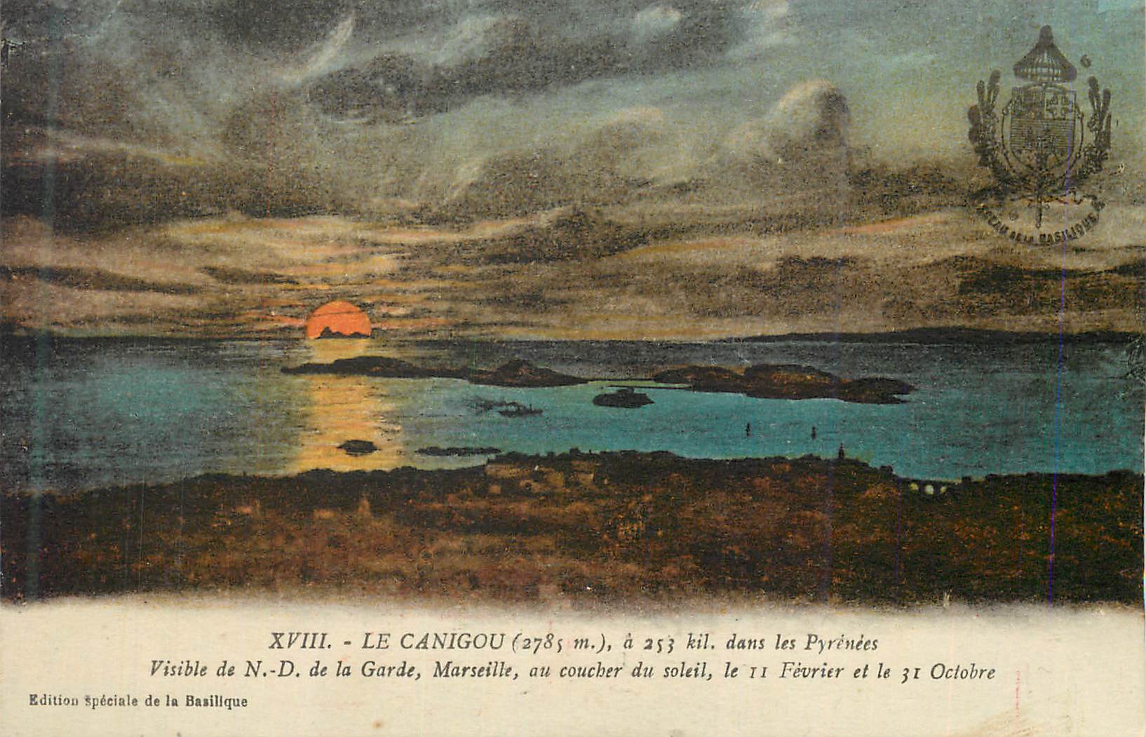 CPA Le Canigou Visible de ND de la Garde Marseille 