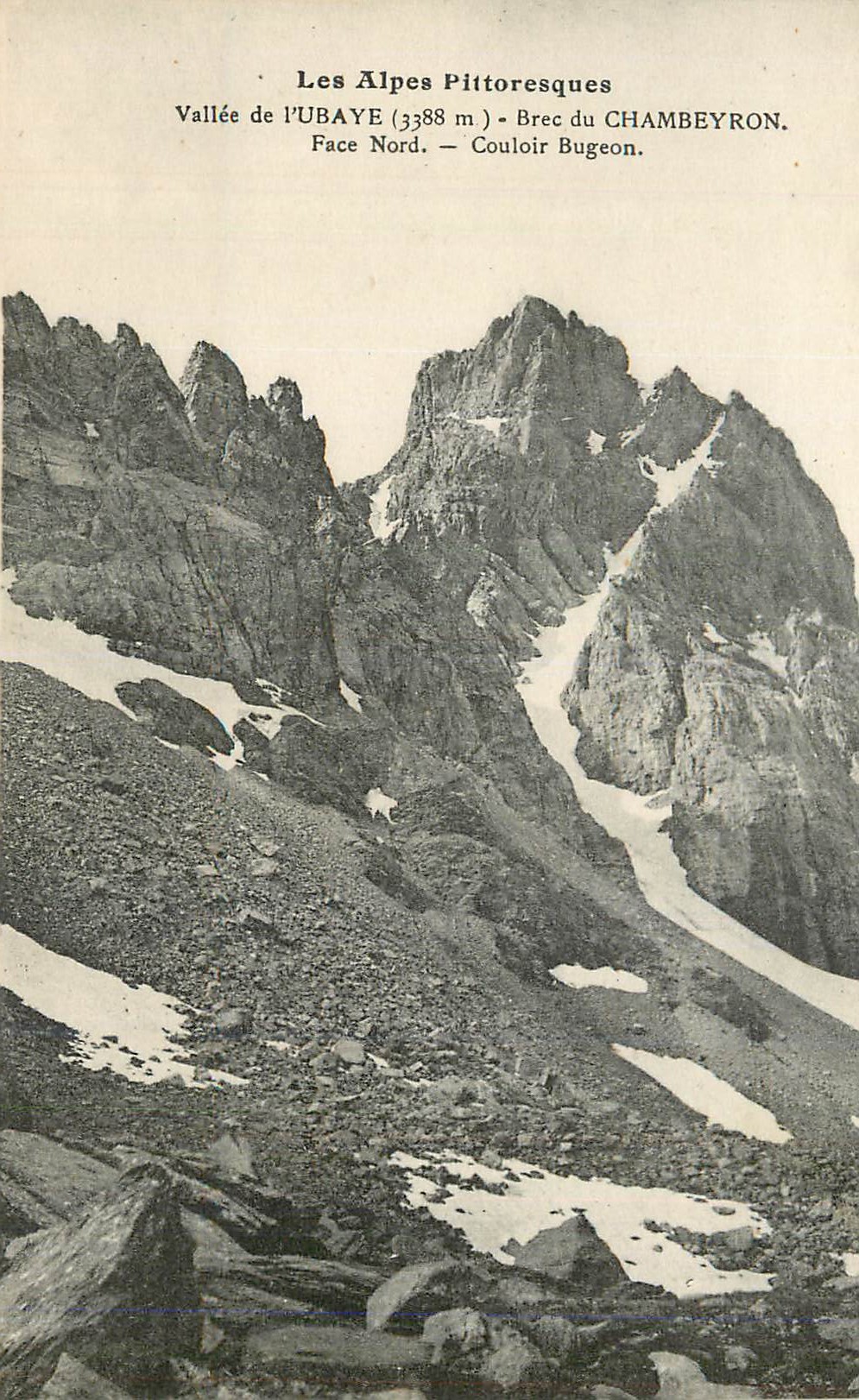 CPA Vallee de l Ubaye Brec du Chambeyron Face Nord Couloir Bugeon 