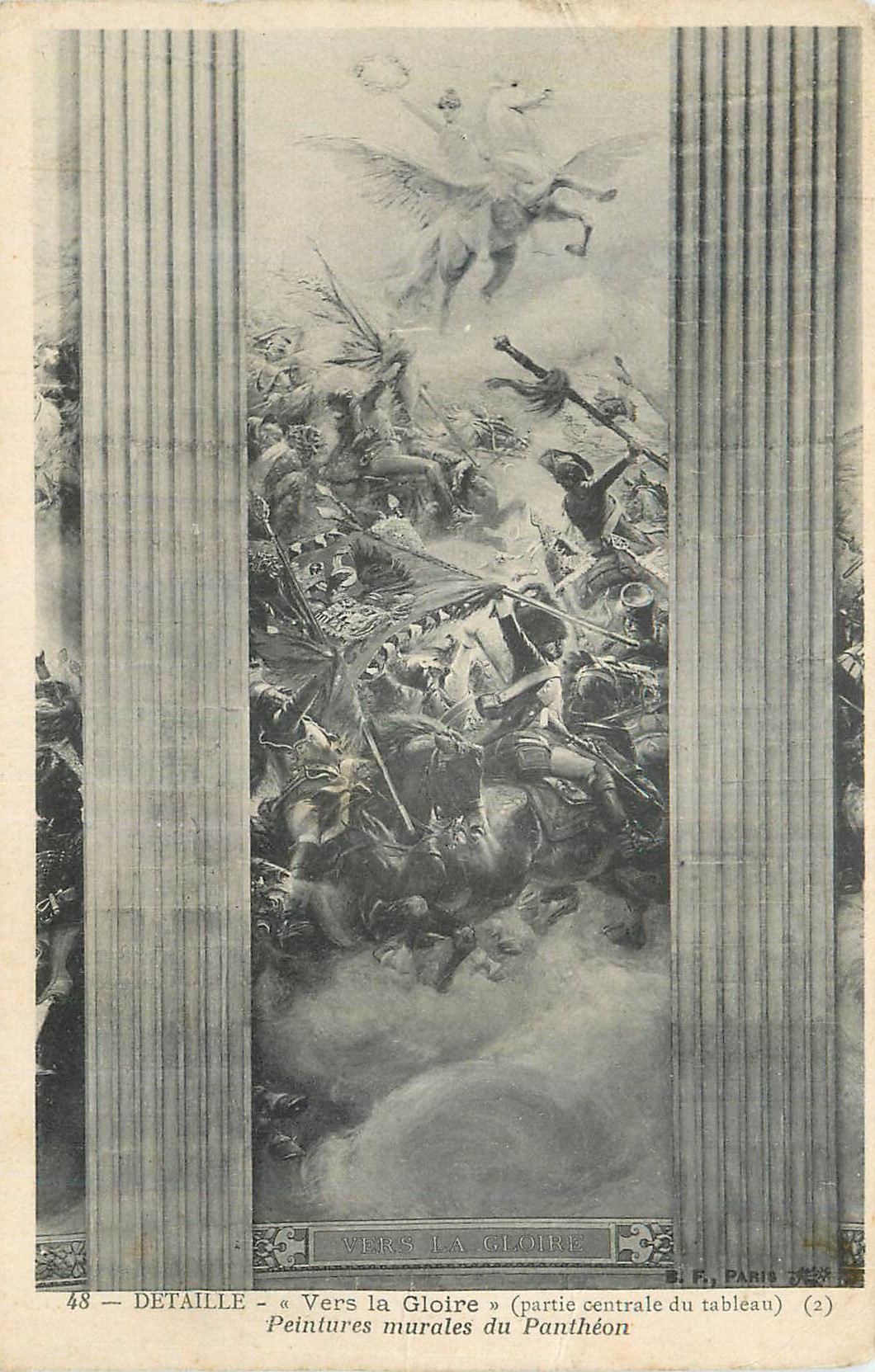 CPA Detaille Vers la Gloire Peintures murales du Pantheon 