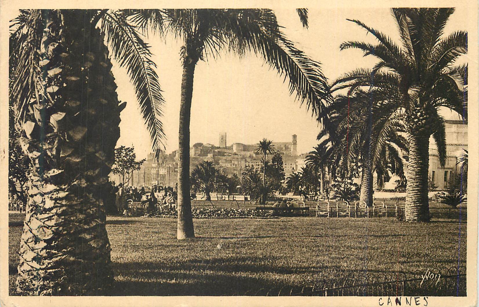 CPA Cannes Alpes Maritimes Jardins de l Esplanade de la Croisette 