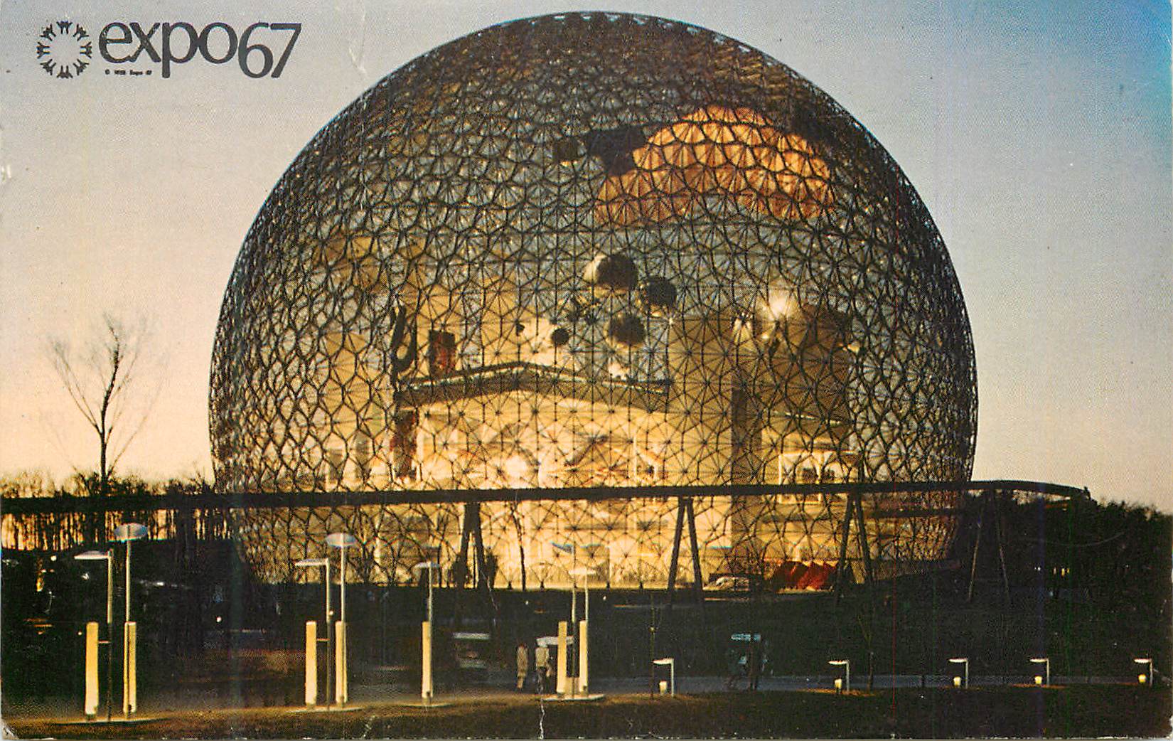 CPM Expo Montreal Canada Le Pavillon des Etats Unis Expo 67