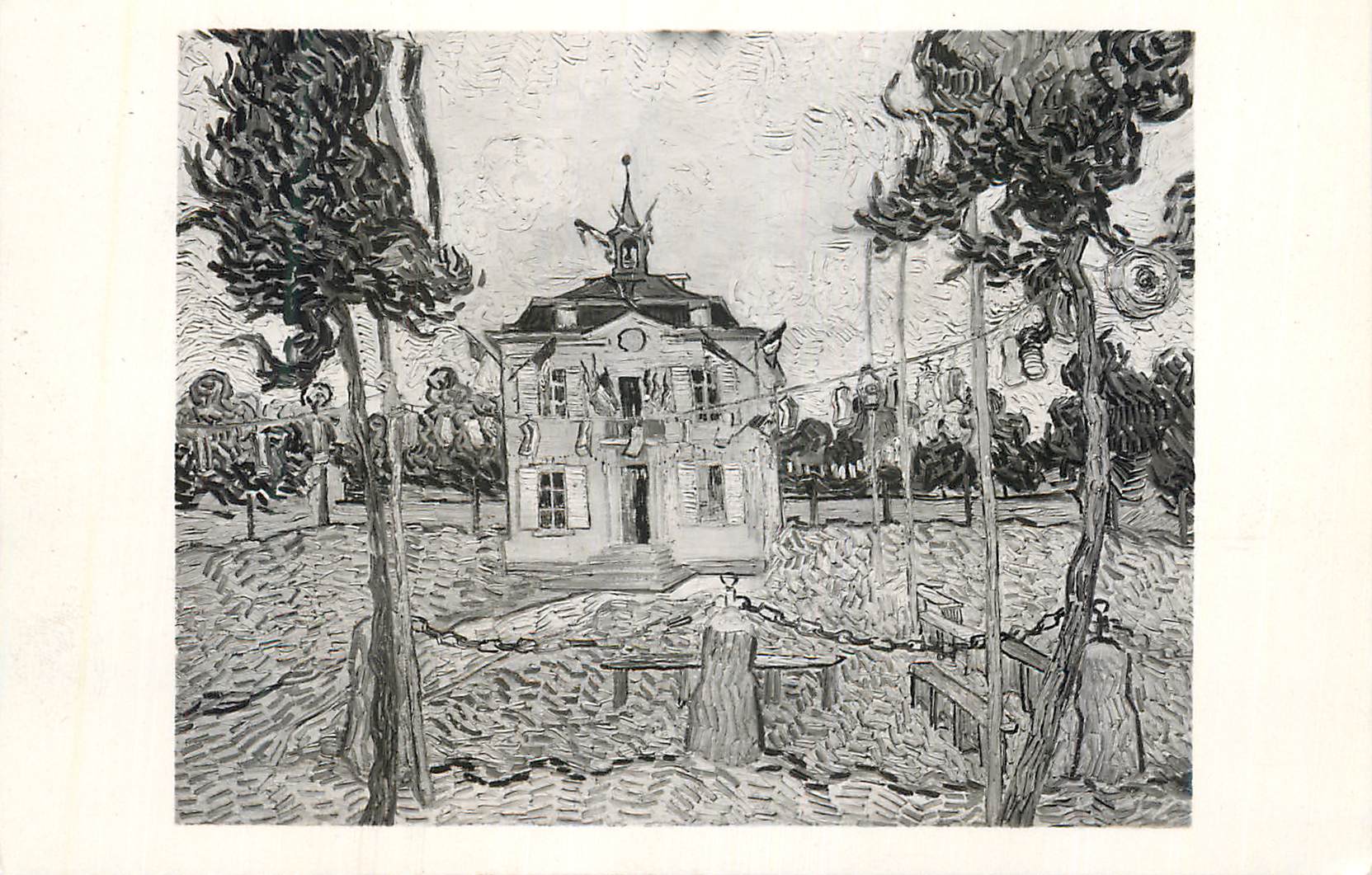 CPM Vincent van Gogh La mairie d Auvers 