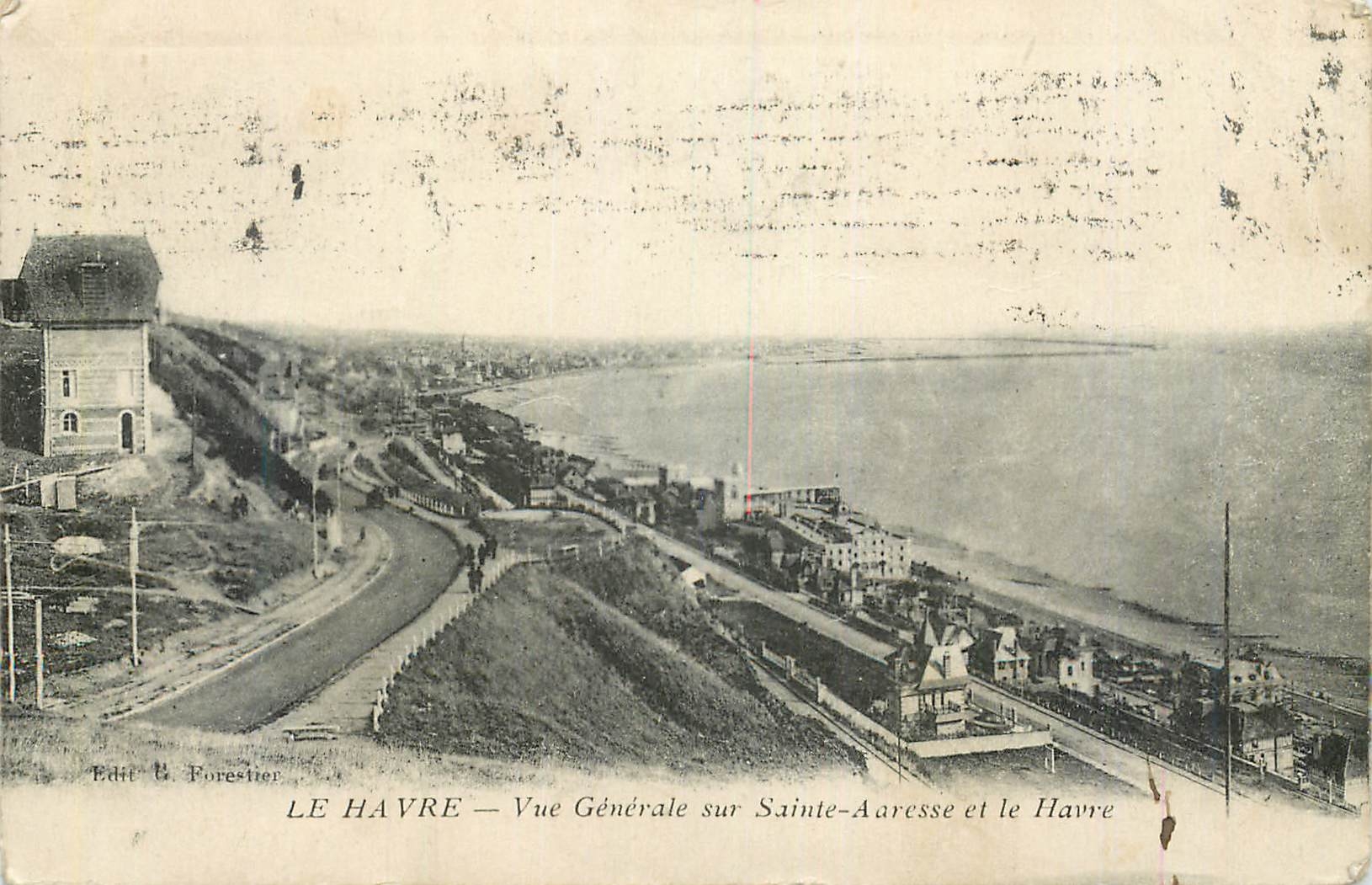 CPA Le Havre Vue generale sur Sainte Adresse et le Havre 