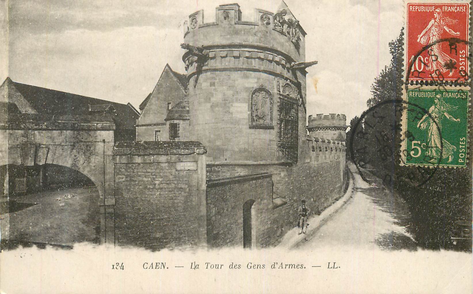 CPA Caen La Tour des Gens d Armes 