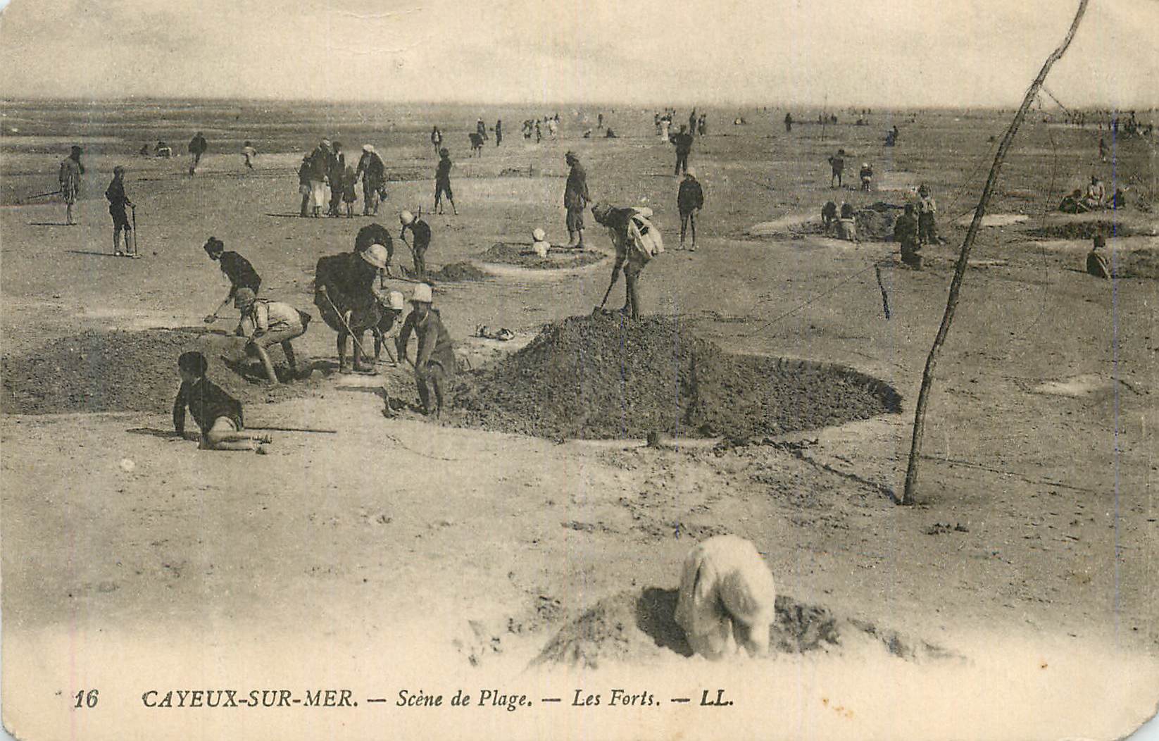 CPA Cayeux sur Mer Seine de Plage Les Forts 