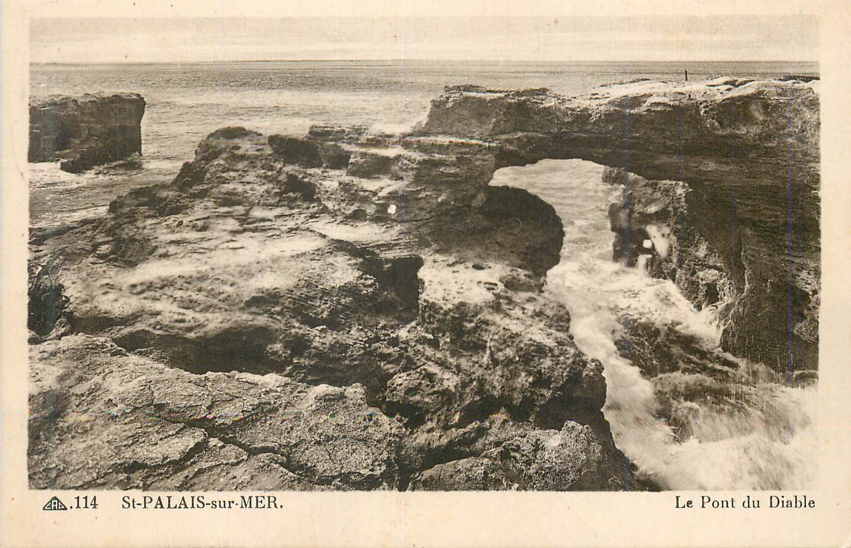 St-PALAlIS-sur-MER — Le Pont du Diable — éditeur inconnu, n° 114