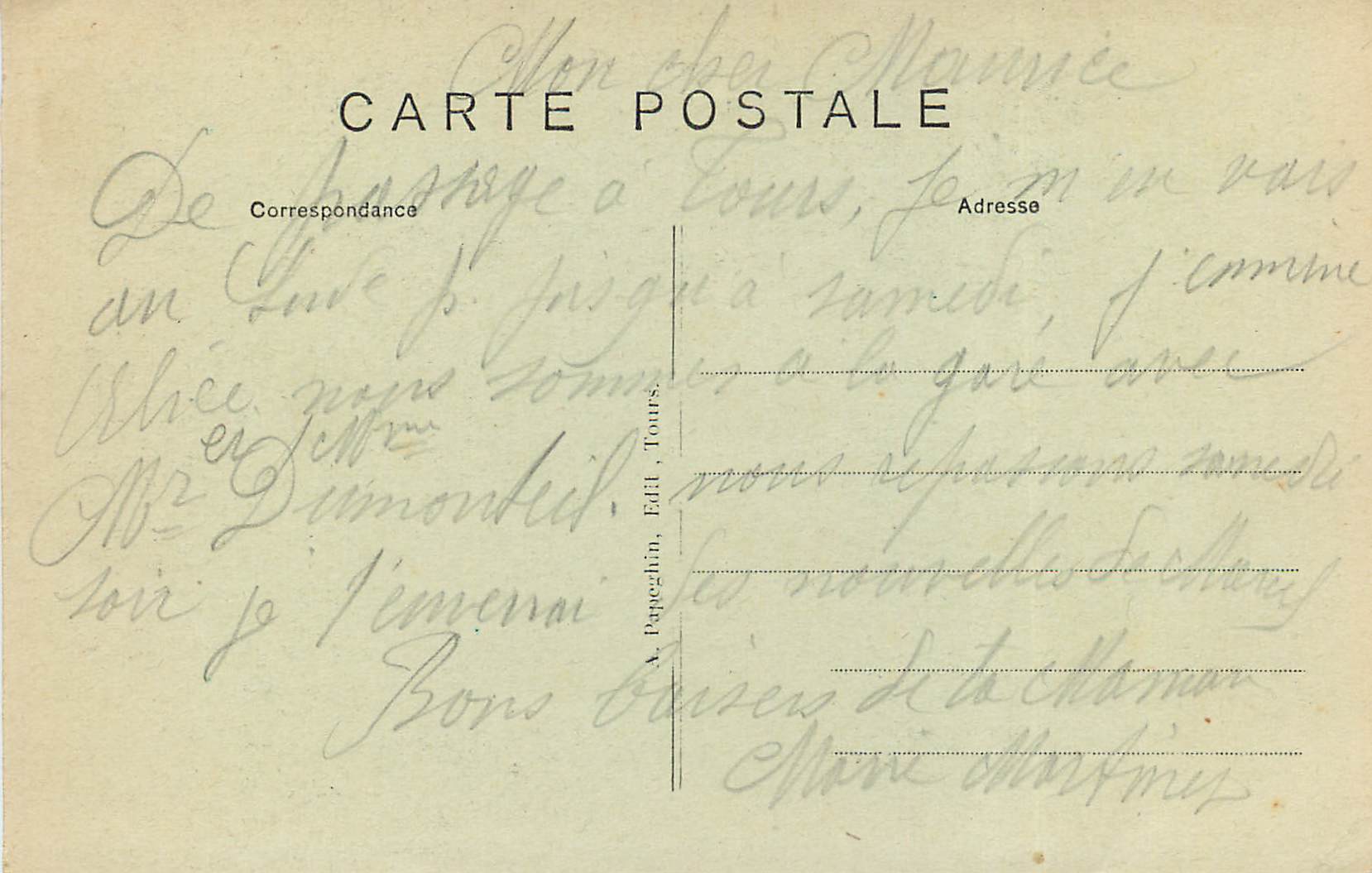 CPA Chaumont L et Ch Le chateau Entree Le Pont Levis  — Rückseite