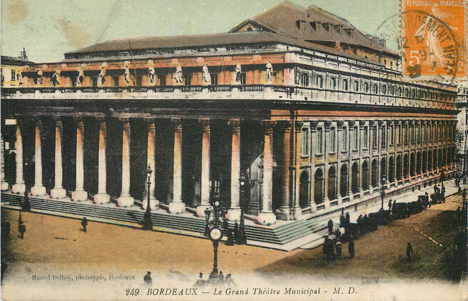 CPA Bordeaux Le Grand Theatre Municipal 