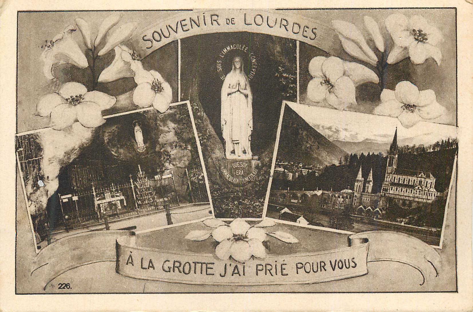 CPA Souvenir de Lourdes 