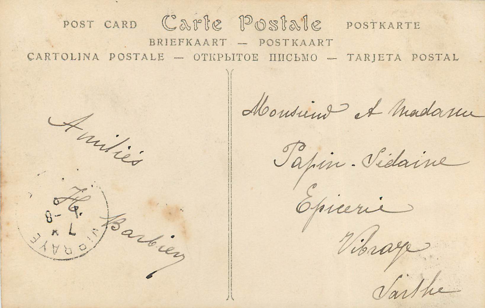 CPA Saint Thegonnec Finistere L Eglise  — Rückseite