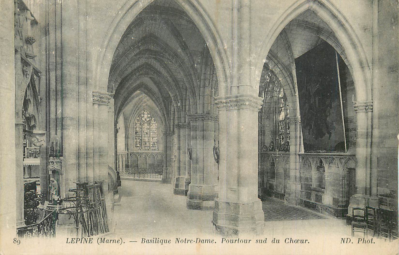 CPA Lepine Marne Basilique Notre Dame Pourtour sud du Choeur 