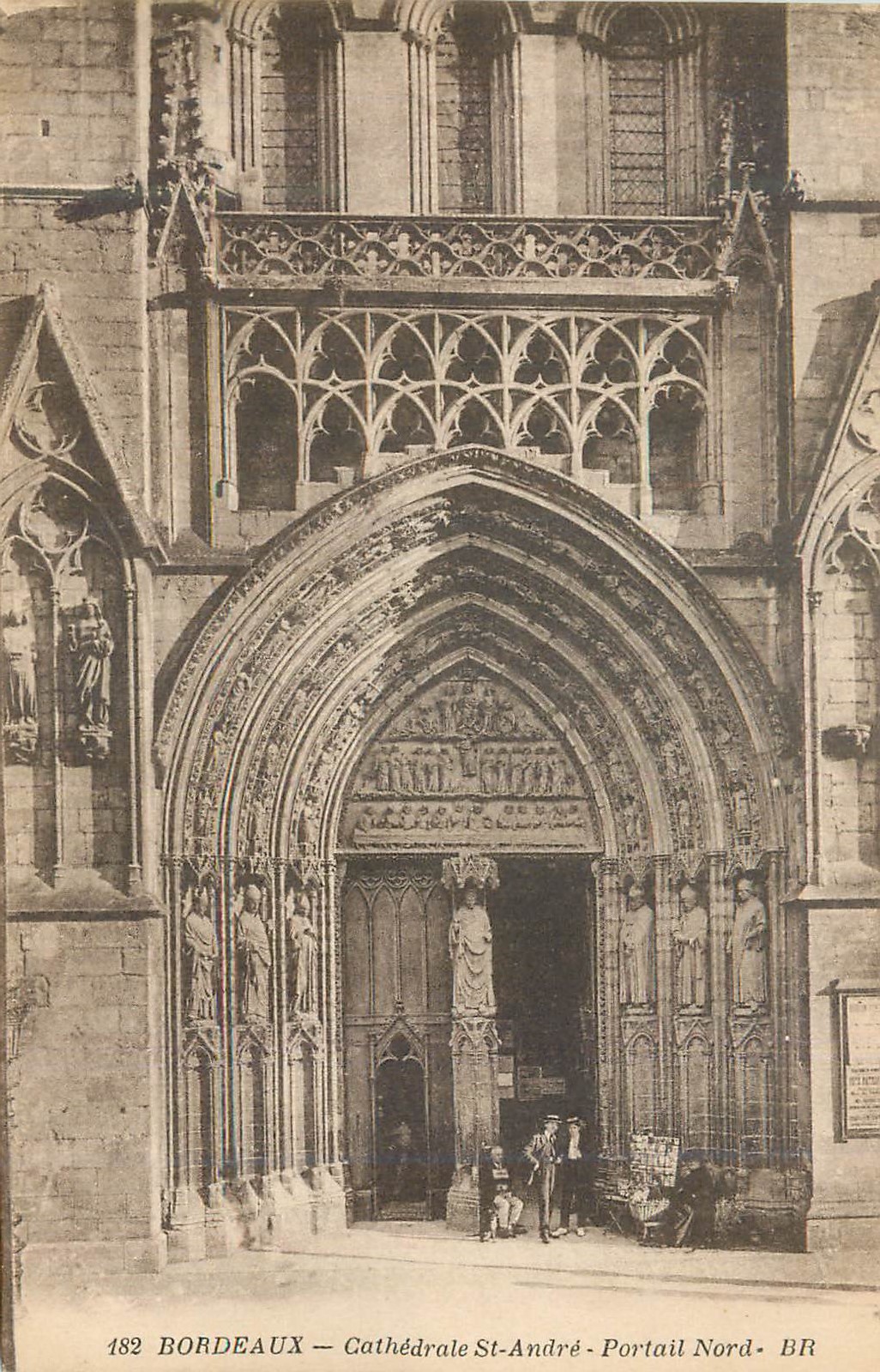CPA Bordeaux Cathedrale St Andre Portail Nord 