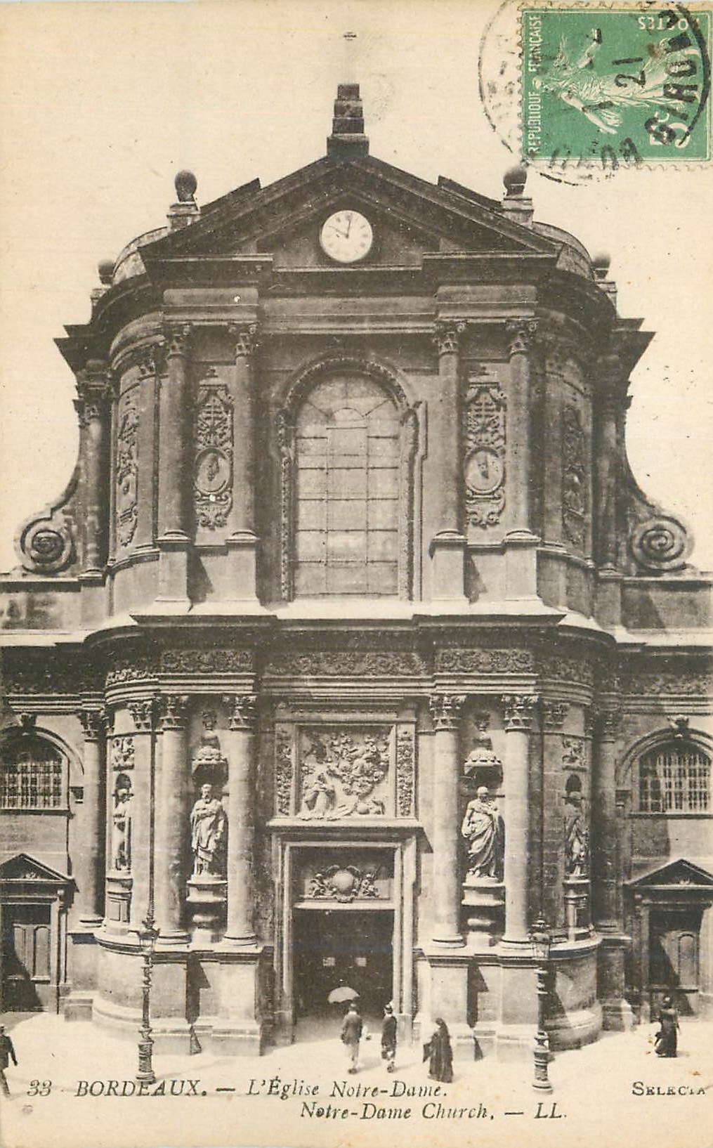 CPA Bordeaux L Eglise Notre Dame 