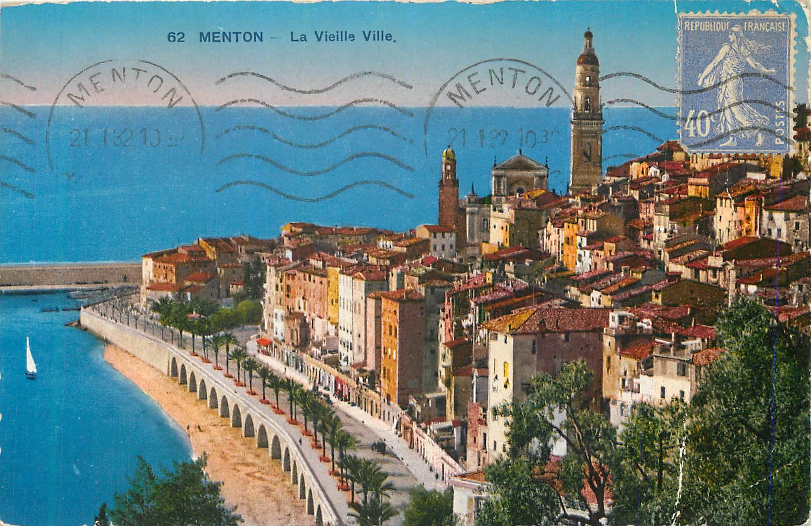 CPA Menton La Vieille Ville 