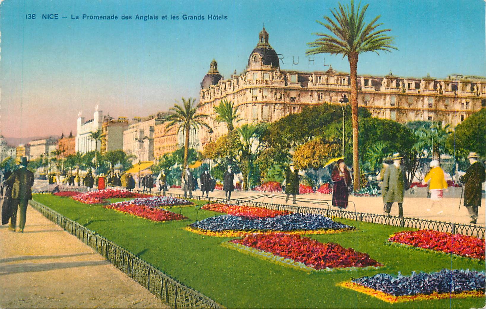 CPA Nice La promenade des Anglais et les Grands Hotels 