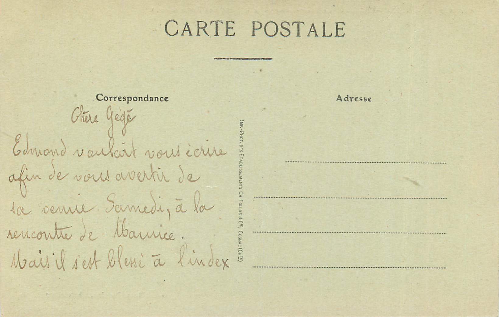 CPA Chatelaillon Plage Le Brise Lame et la Falaise des Boucholeurs  — Back