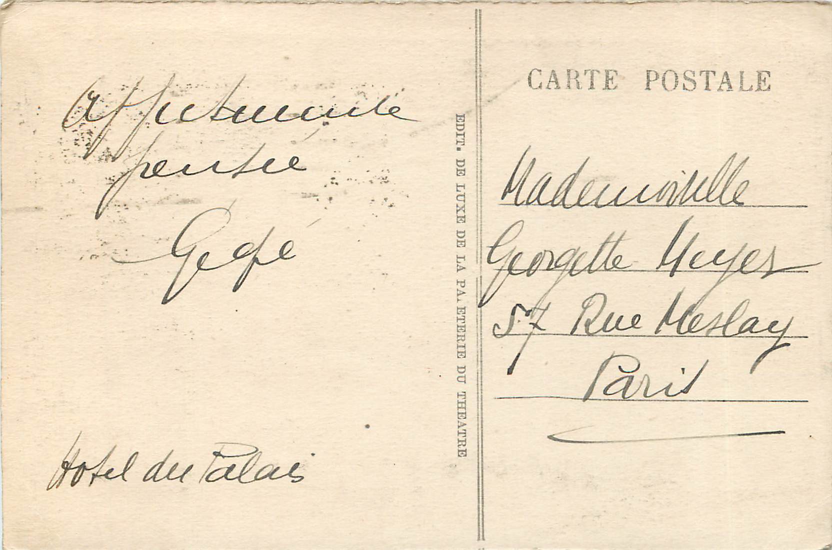 Beziers — Die Kathedrale Saint-Nazaire, der Vorort und die alte Orb-Brücke — Luxusausgabe der Buchhandlungs-Papiermühle — Rückseite