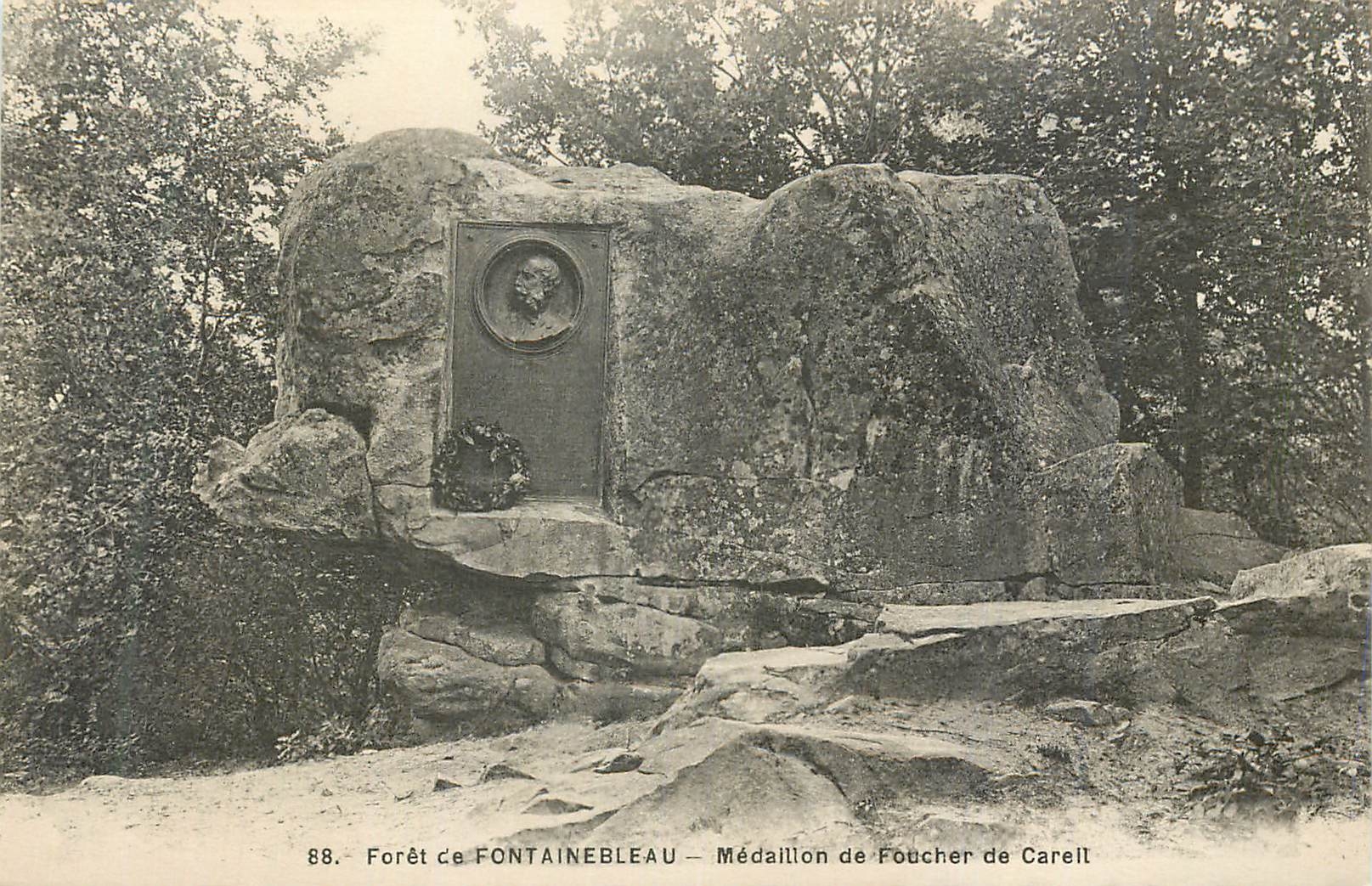 Forêt de FONTAINEBLEAU — Médaillon de Foucher de Careil