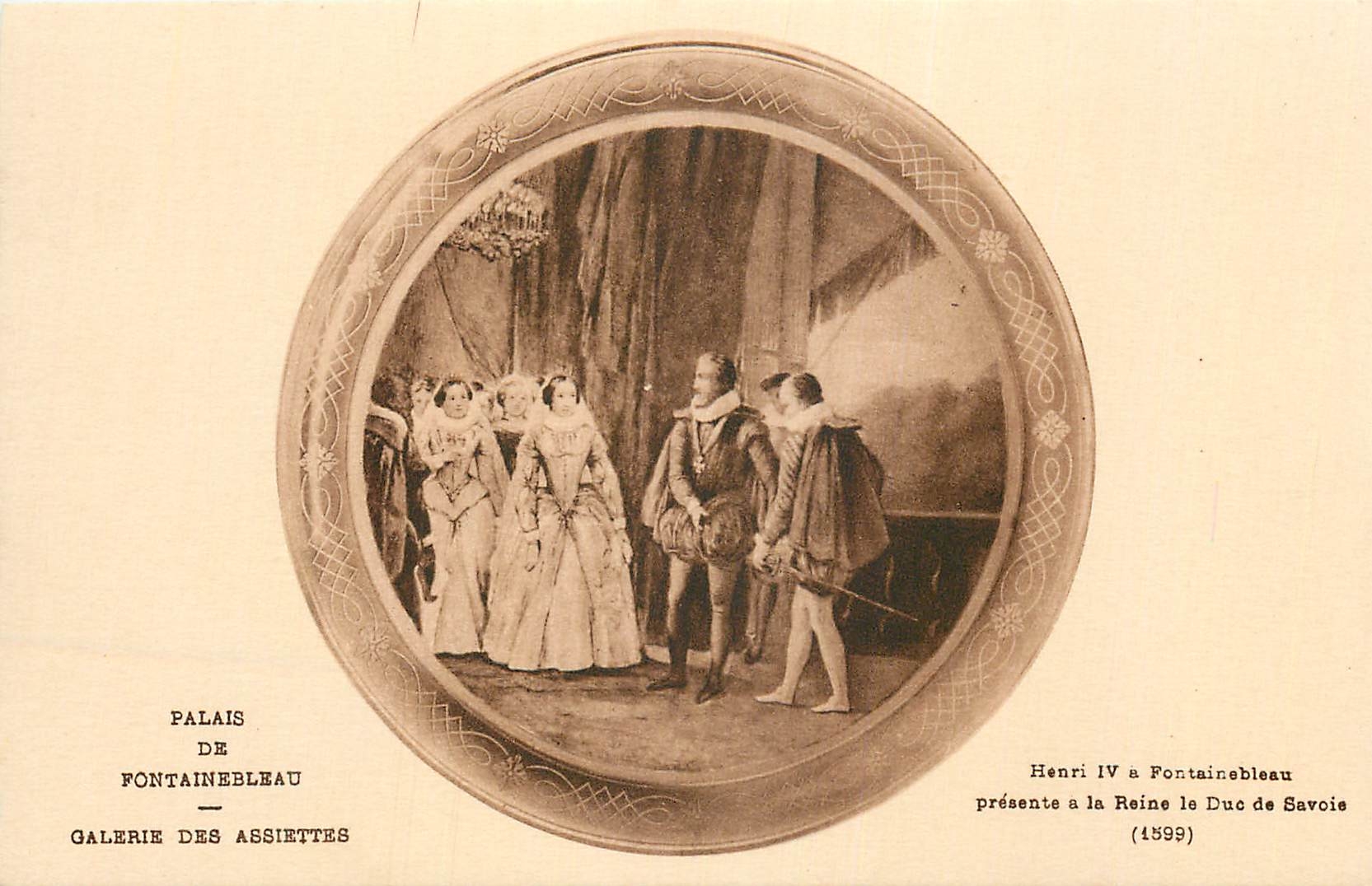 Palazzo di Fontainebleau — Galleria delle Tazze — Enrico IV presenta al Re il Duca di Savoia (1599)