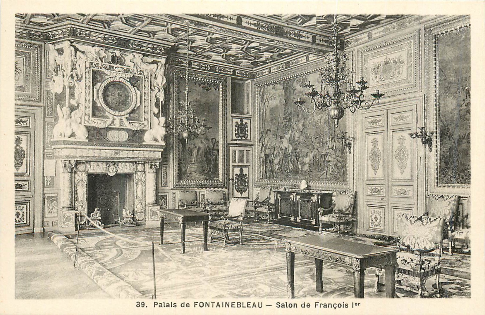 Palais de FONTAINEBLEAU — Salon de François Ier — n°39
