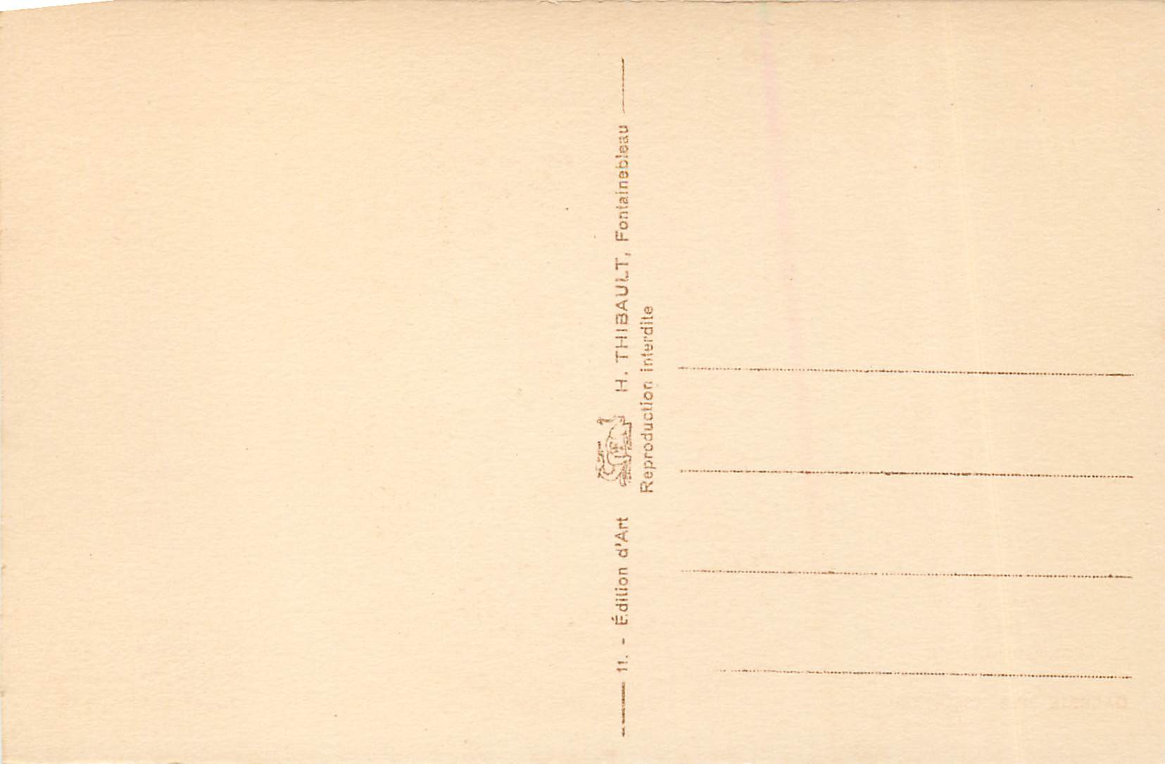 Palais de Fontainebleau — Galerie des Assiettes — Prestation féodale de la Table du Roi, Forêt de Fontainebleau, Règne de Charles IX — Verso
