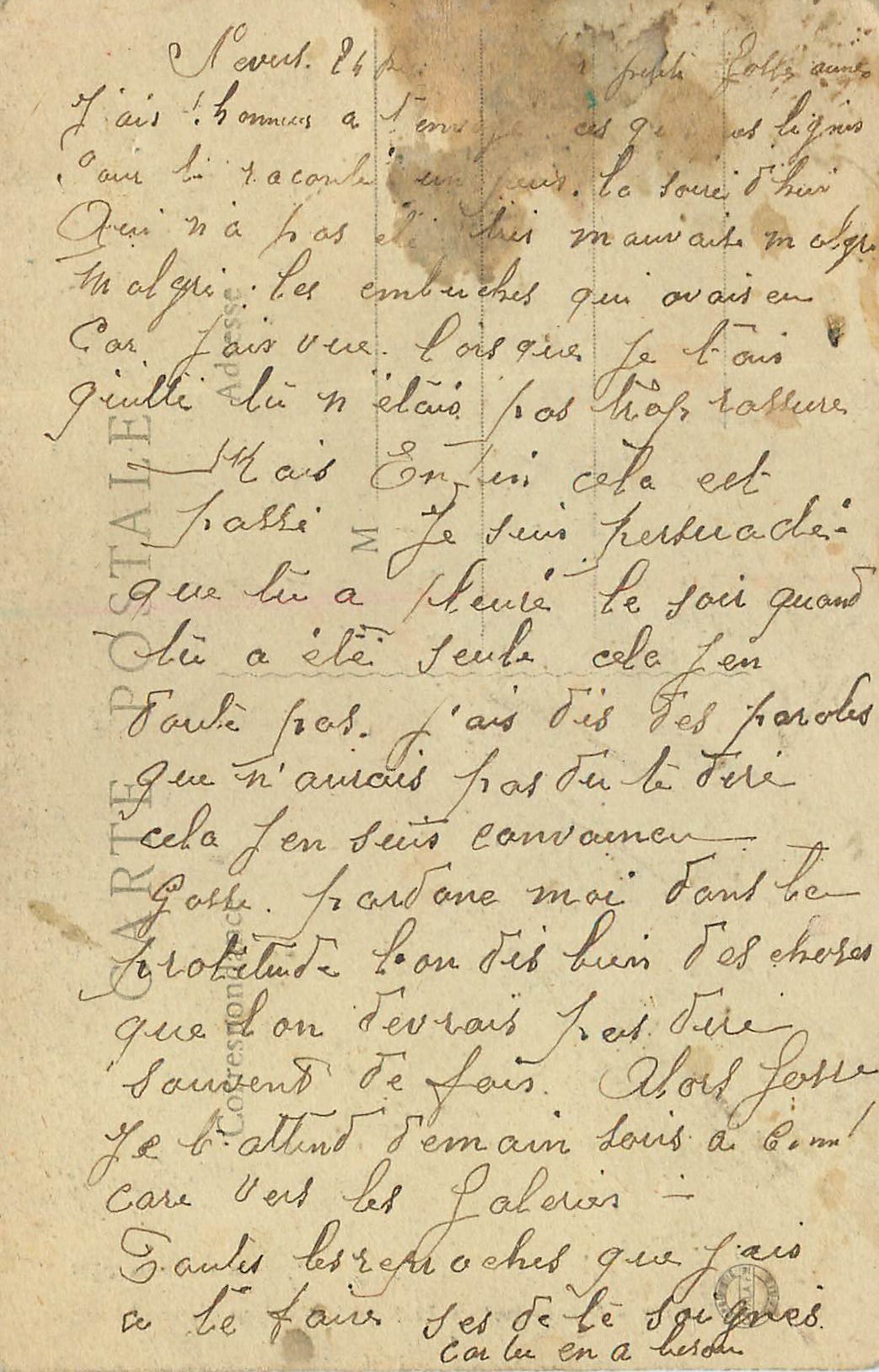 CPA Lyon Monument de la Republique par Peynot  — Verso