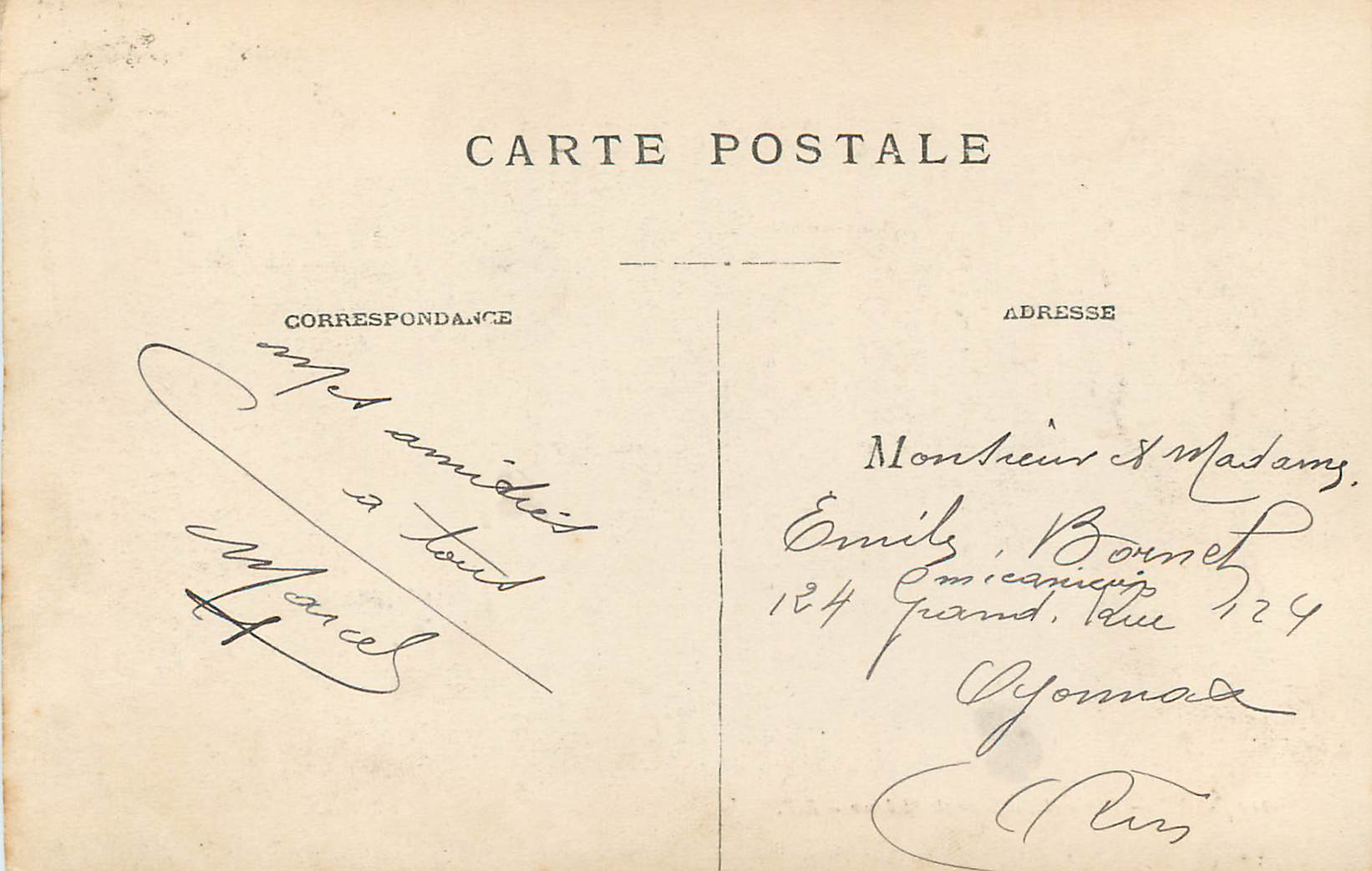 CPA Lyon Place et Cathedrale St Jean  — Verso