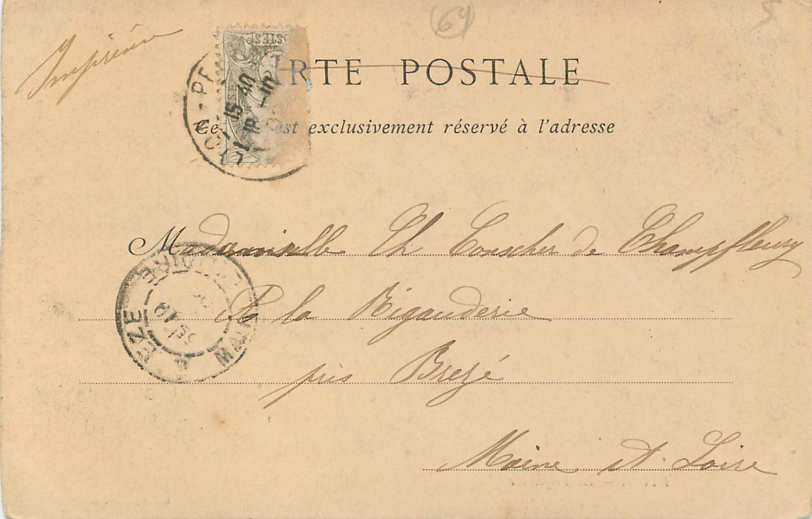 CPA Lyon La Prefecture  — Rückseite
