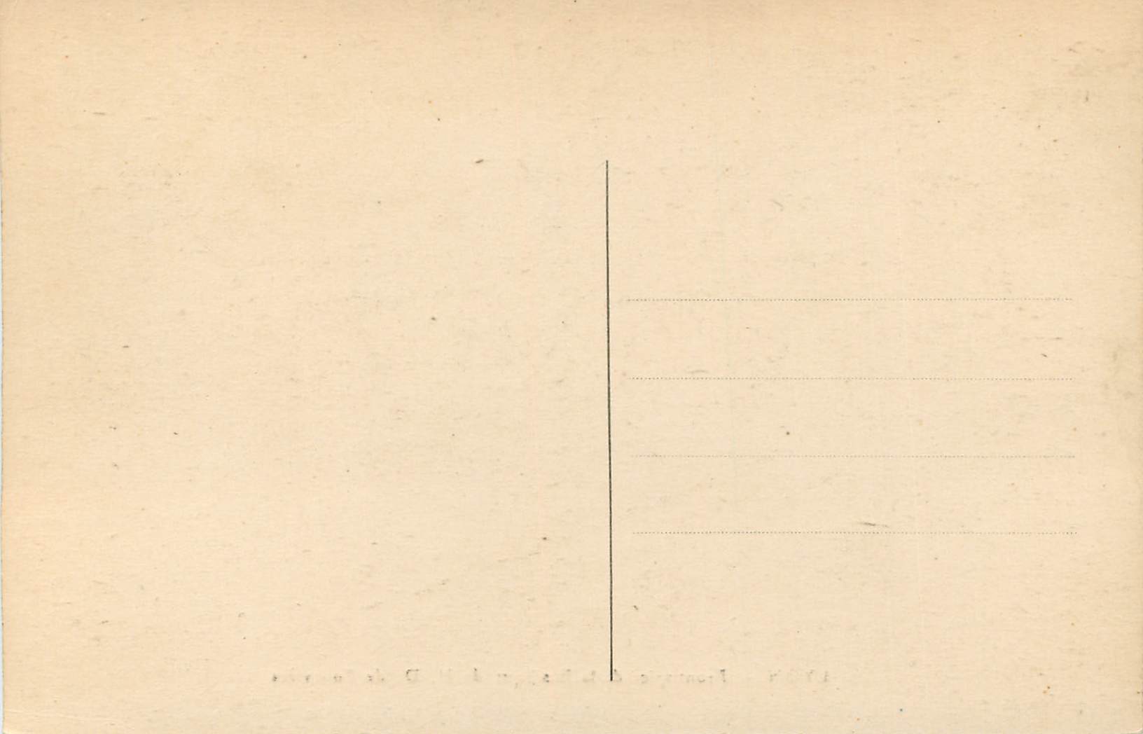 CPA Lyon Frontispice de la Basilique de ND de Fourviere  — Verso