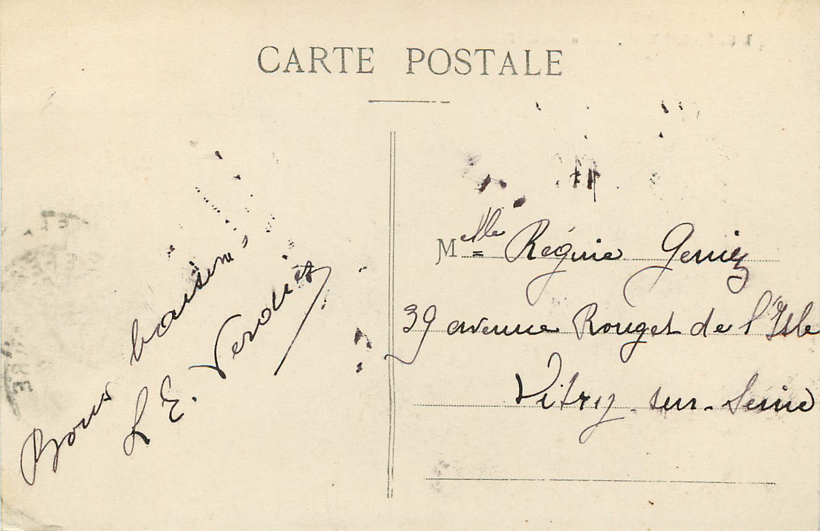 CPA Lyon Colline de Fourviere  — Rückseite