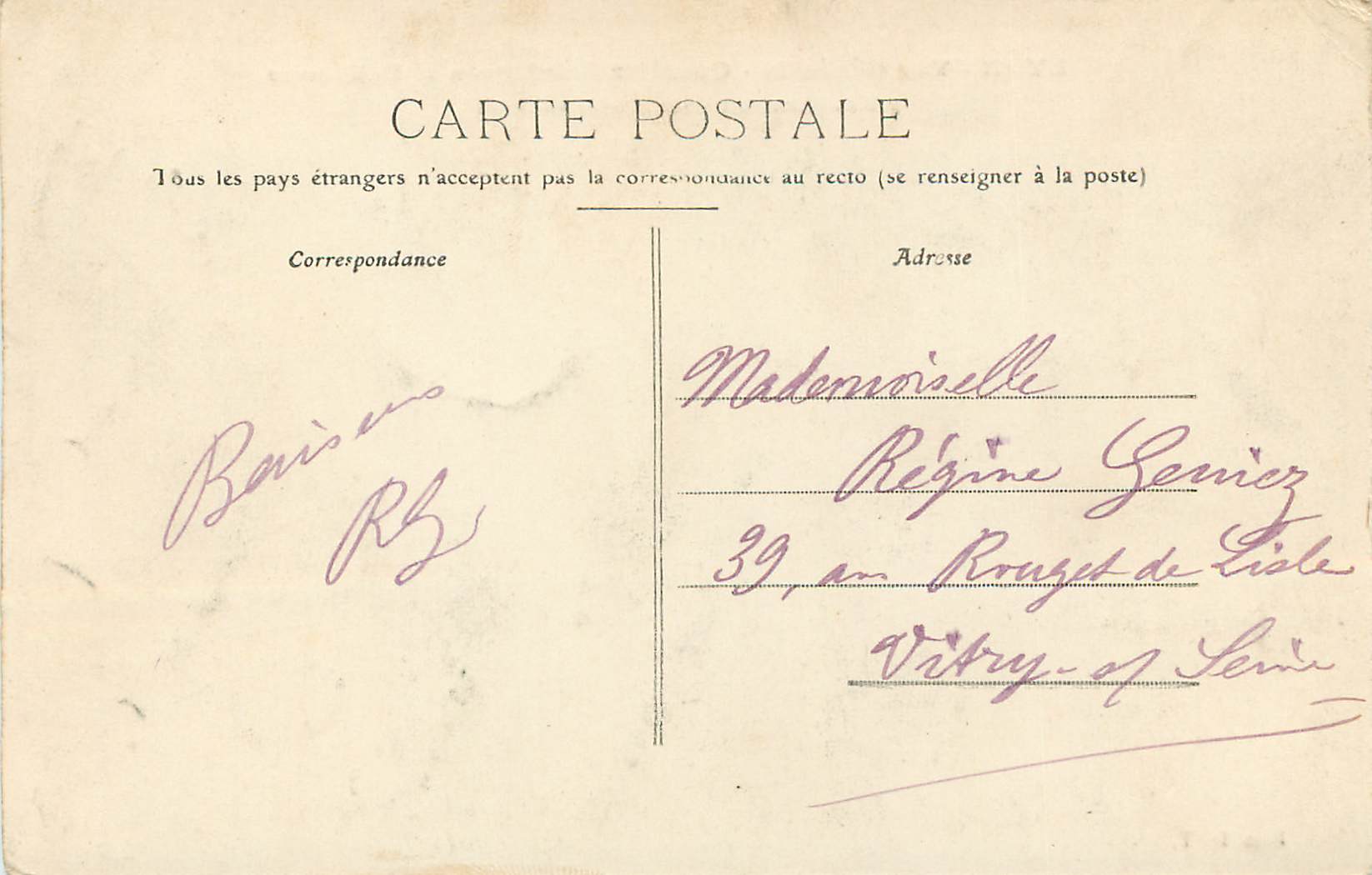 CPA Lyon Vue generale Quartier Saint Jean et Bellecour  — Verso