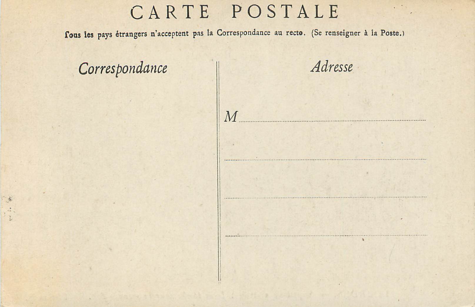 CPA Lourdes Septieme station Jesus tombe pour la seconde fois  — Verso