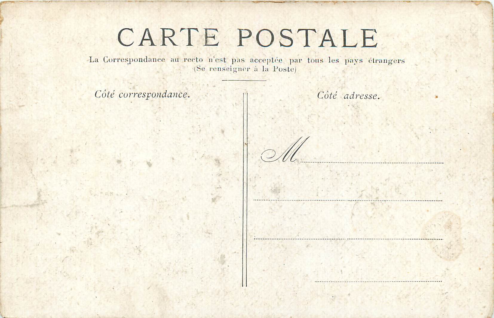 CPA Lourdes Vue generale Le gave  — Verso
