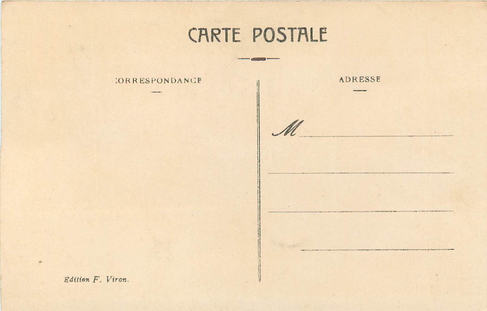 CPA Lourdes Le calvaire  — Verso