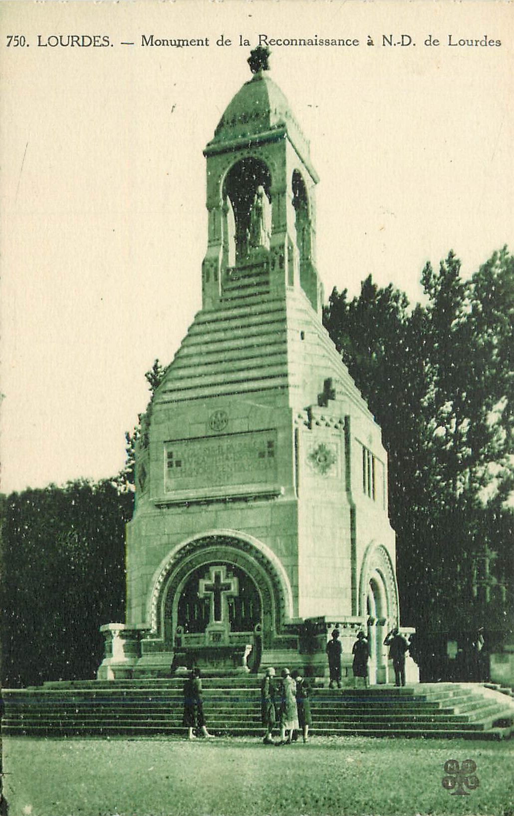 CPA Lourdes Monument de la Reconnaissance a ND de Lourdes 