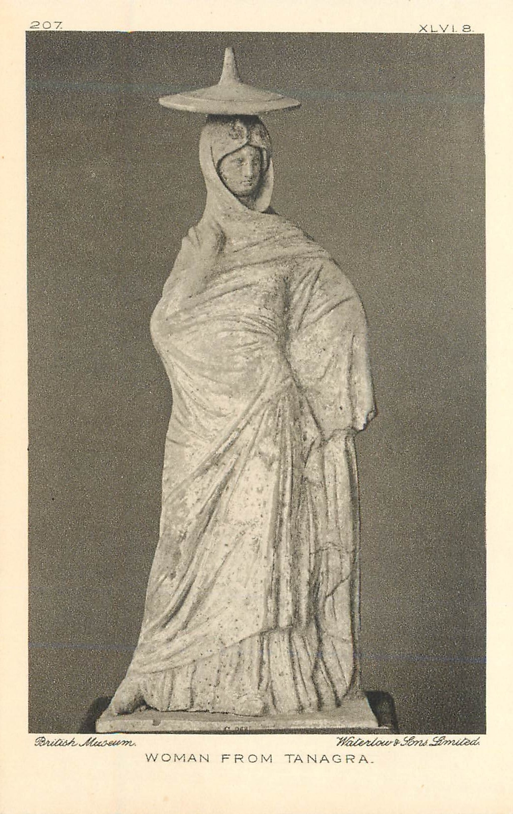 CPA Woman from Tanagra British Museum 