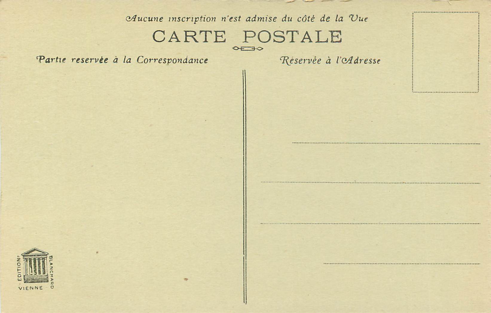 CPA Vienne Cathedrale St Maurice Portail Central de la Facade  — Rückseite