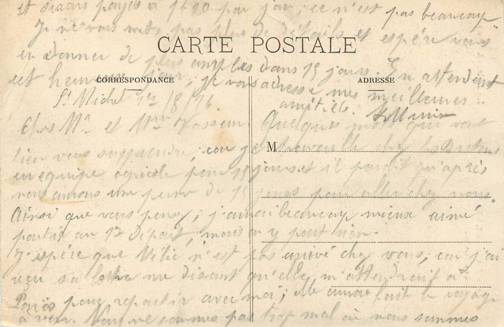 CPA Lamballe Notre Dame Le Jube  — Rückseite
