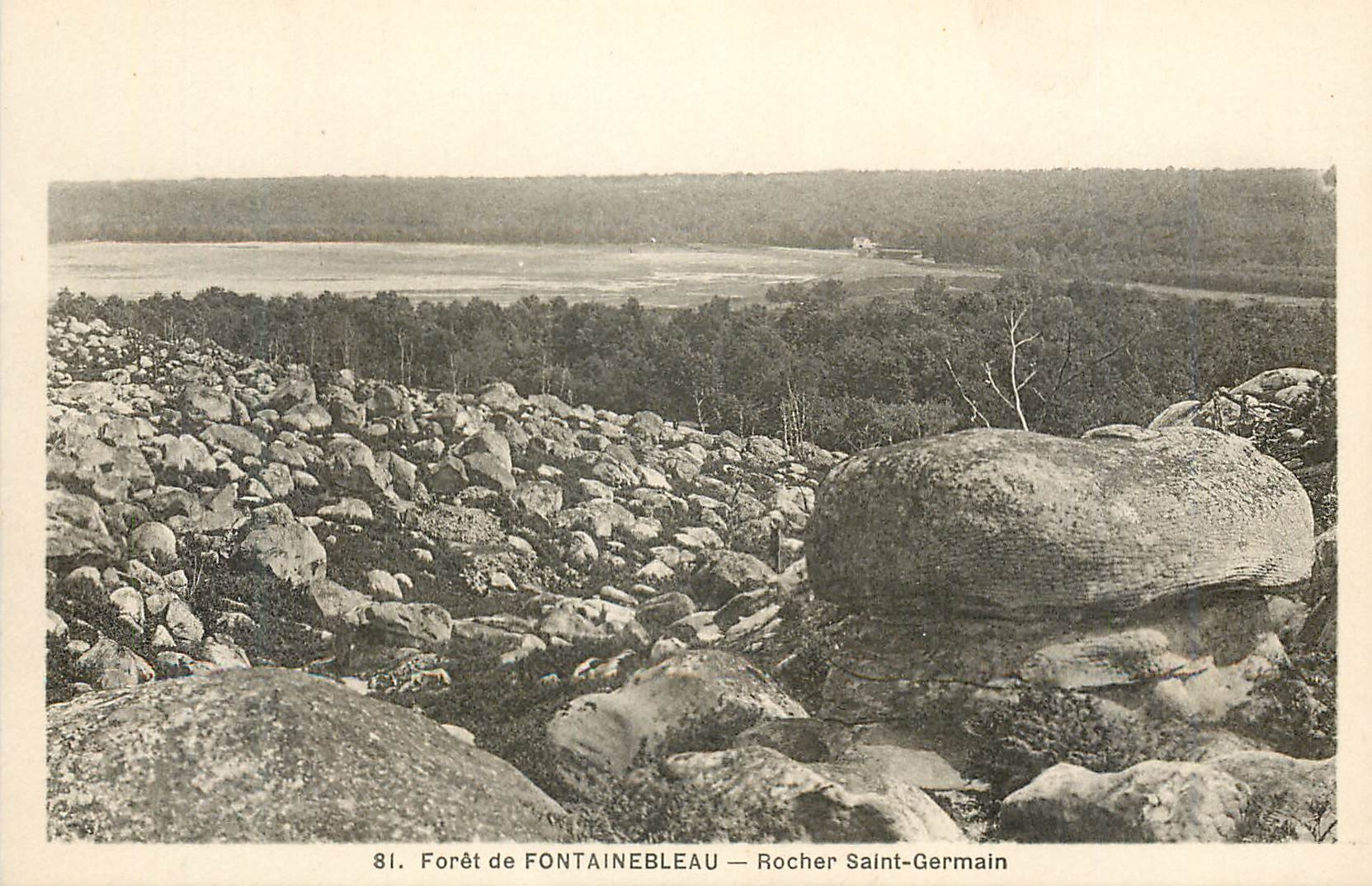Woud van FONTAINEBLEAU — Rocher Saint-Germain — serie 81