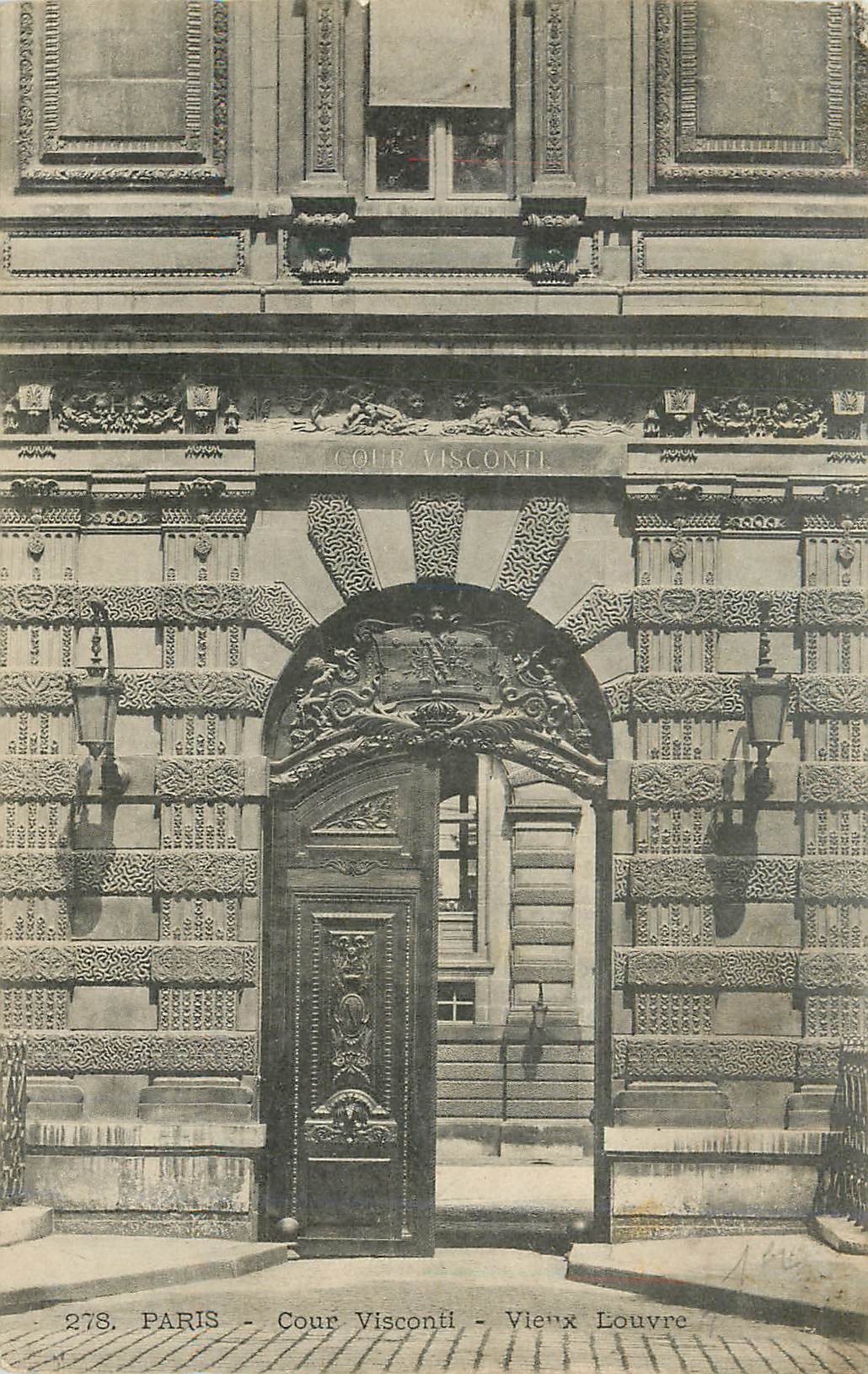 CPA Paris Cour Viscontil Vieux Louvre 