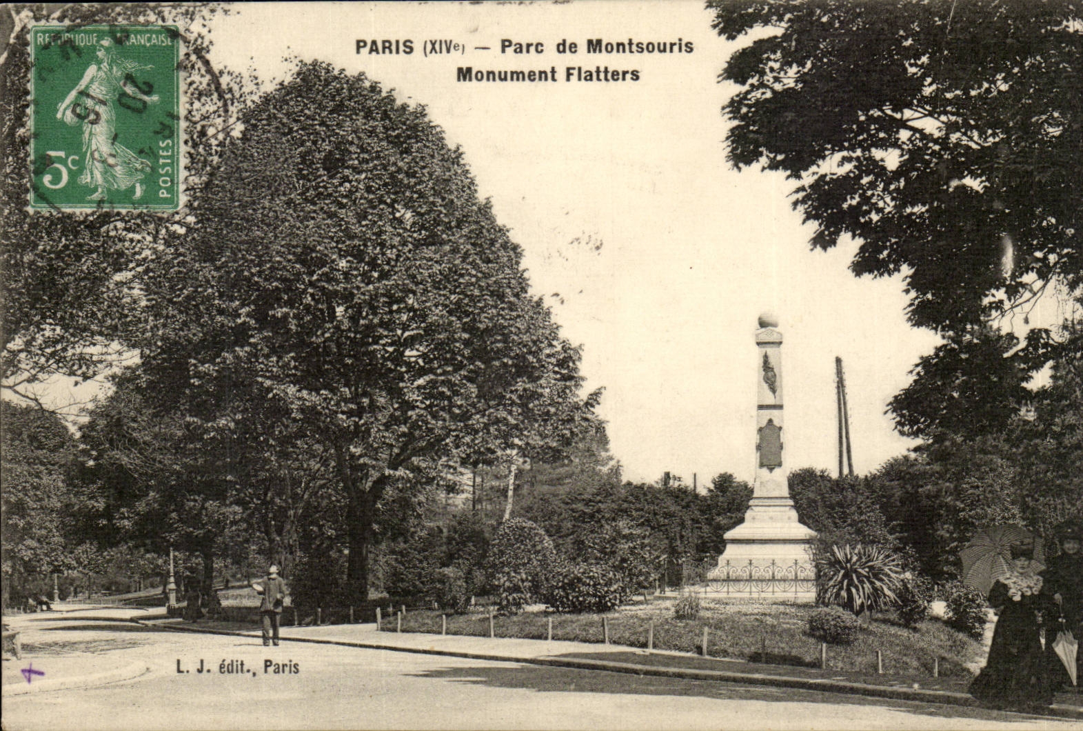 Paris (14)- Parc de Montsouris- Monument Flatters-CPA