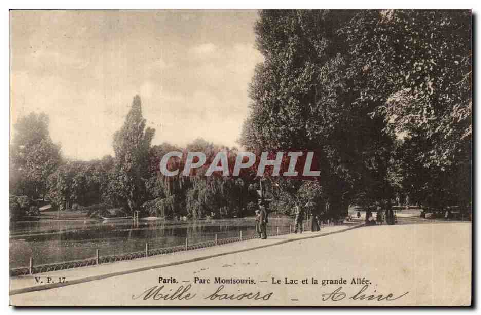 Paris (14)- Parc de Montsouris-Le Lac et la grande Allee-CPA