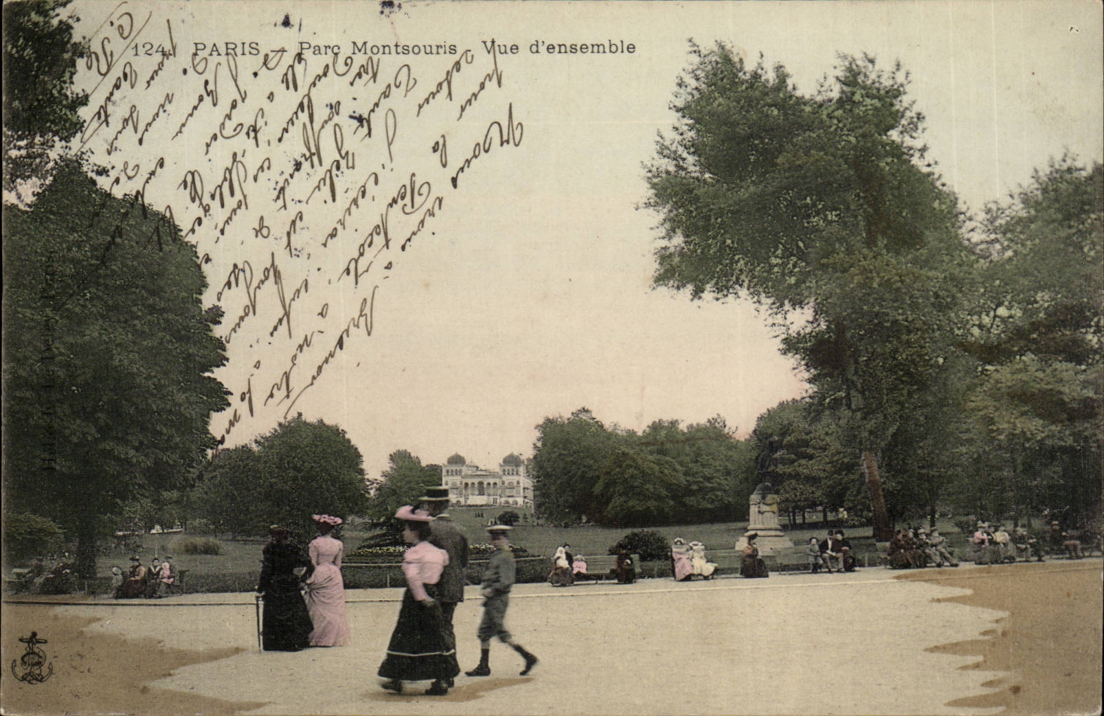Paris (14)- Parc de Montsouris-Vue D'ensemble-femme-enfant-CPA