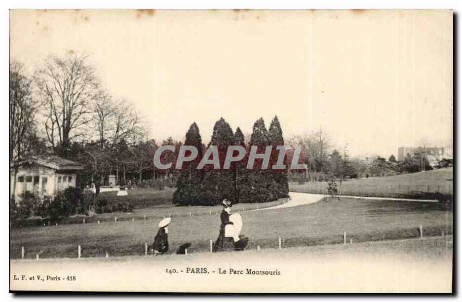 Paris (14)- Parc de Montsouris-Femme--CPA