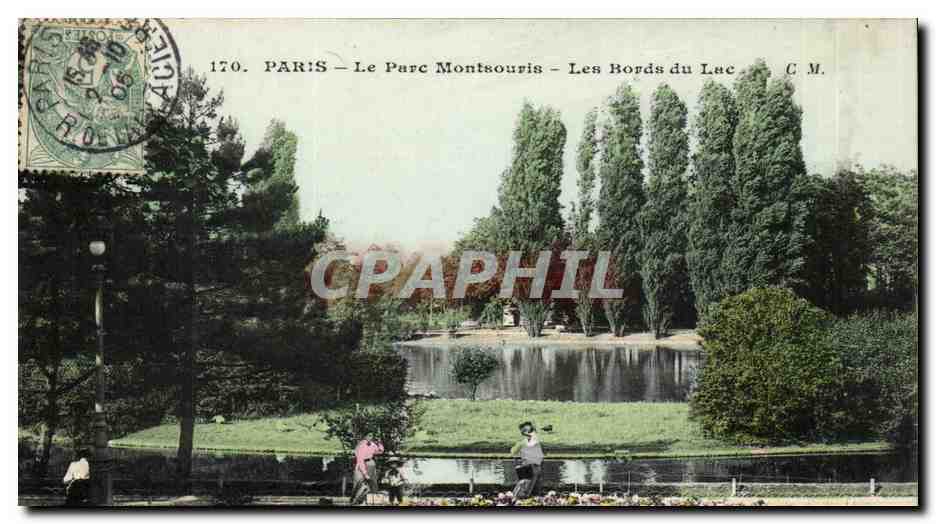 Paris (14) - Le Parc Montsouris- Les bords du Lac-CPA