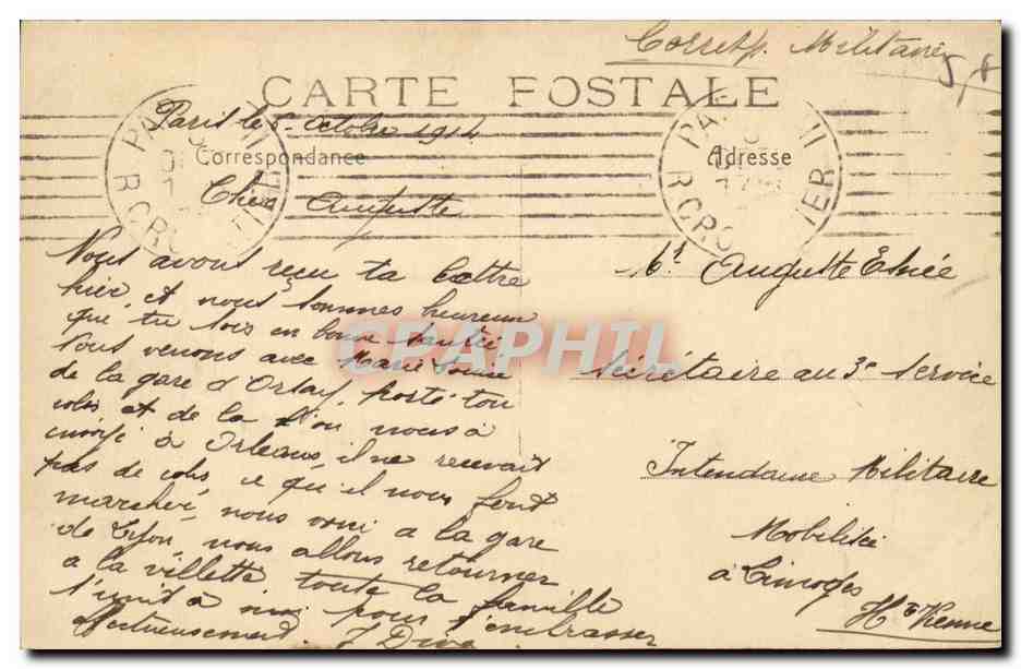 Paris (14) - Le Parc Montsouris- Le Bardo-CPA — Rückseite